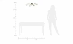 Paul Neuhaus Deckenleuchte nickel matt 6-flammig -Innenleuchten Verkaufsladen 684369 5 202001152238