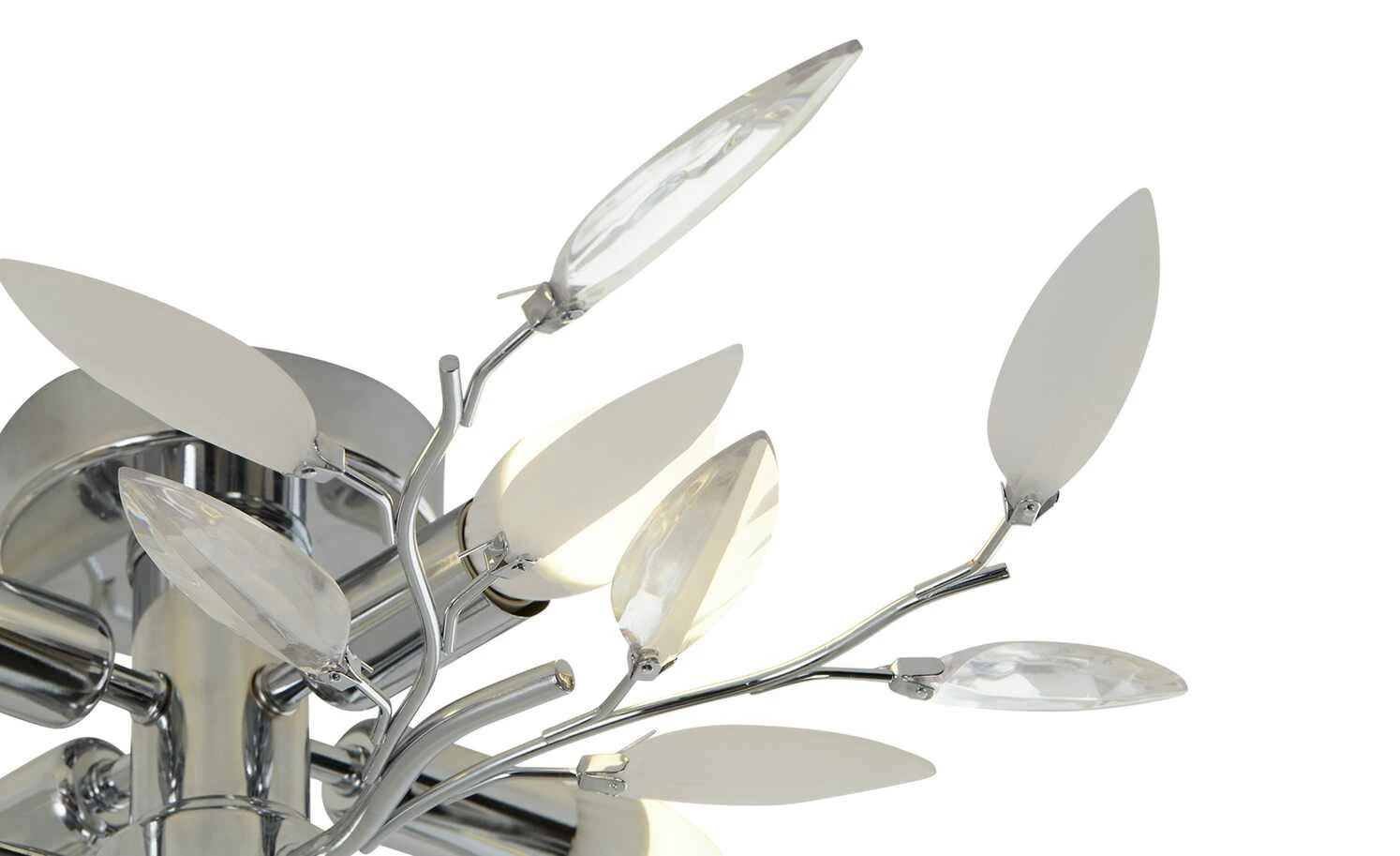 Deckenlampe Blatt-Elemente Dekorglas 6 Deckenlampe Blatt-Elemente Dekorglas – Bild 4