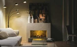 HOME STORY Bogenleuchte schwarz mit 5 Armen -Innenleuchten Verkaufsladen 688641 4 202204191232