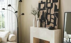 HOME STORY Bogenleuchte schwarz mit 5 Armen -Innenleuchten Verkaufsladen 688641 5 202204191232