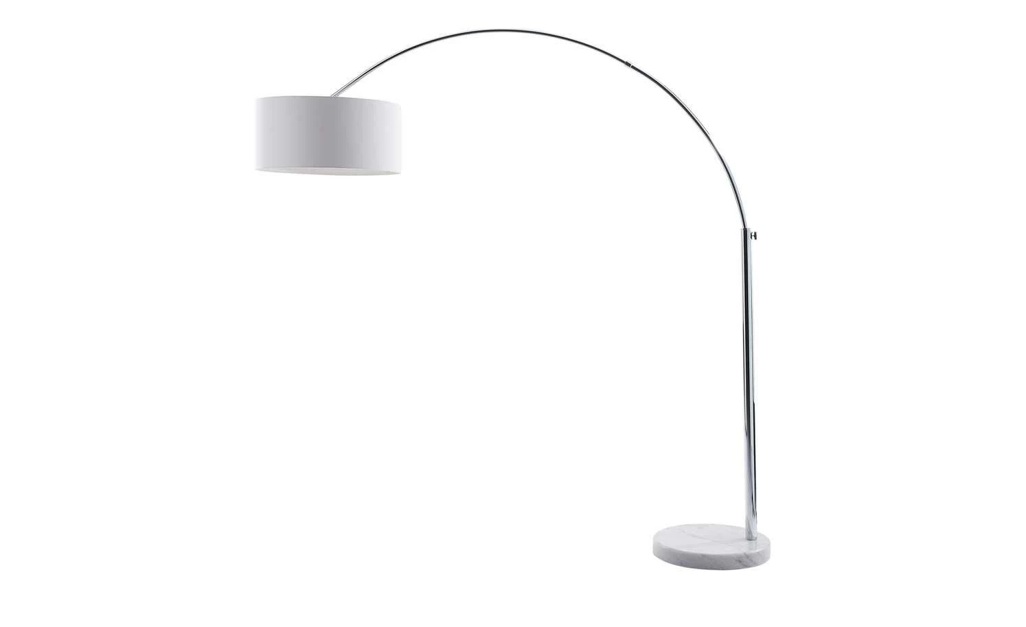 HOME STORY Bogenleuchte mit weißem Stoffschirm 51 HOME STORY Bogenleuchte mit weißem Stoffschirm – Bild 49