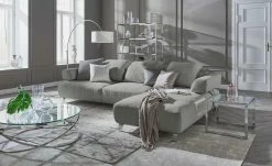 HOME STORY Bogenleuchte mit weißem Stoffschirm 72 HOME STORY Bogenleuchte mit weißem Stoffschirm -Innenleuchten Verkaufsladen 688647 30 202002140030