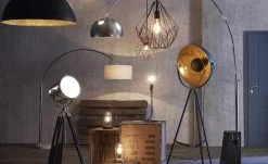 HOME STORY Stehleuchte im Studiolampen-Design, schwarz -Innenleuchten Verkaufsladen 689494 8 201811271454