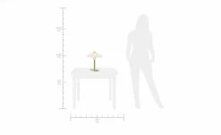 KHG LED Tischleuchte, 2-flammig | Messing matt -Innenleuchten Verkaufsladen 689663 6 202106211241